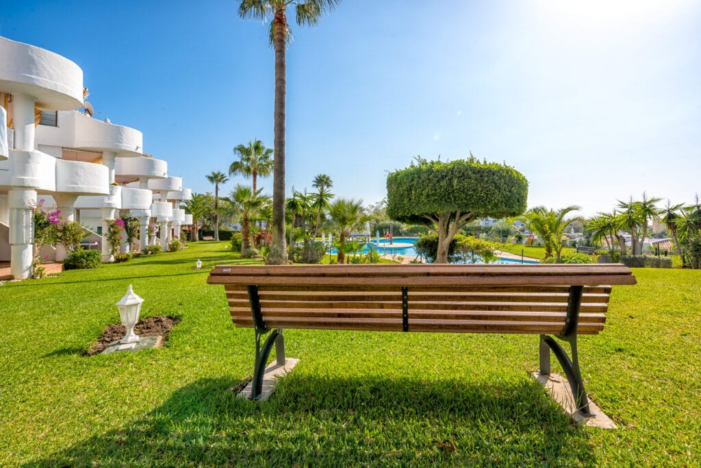 Mooi uitzicht in de tuin